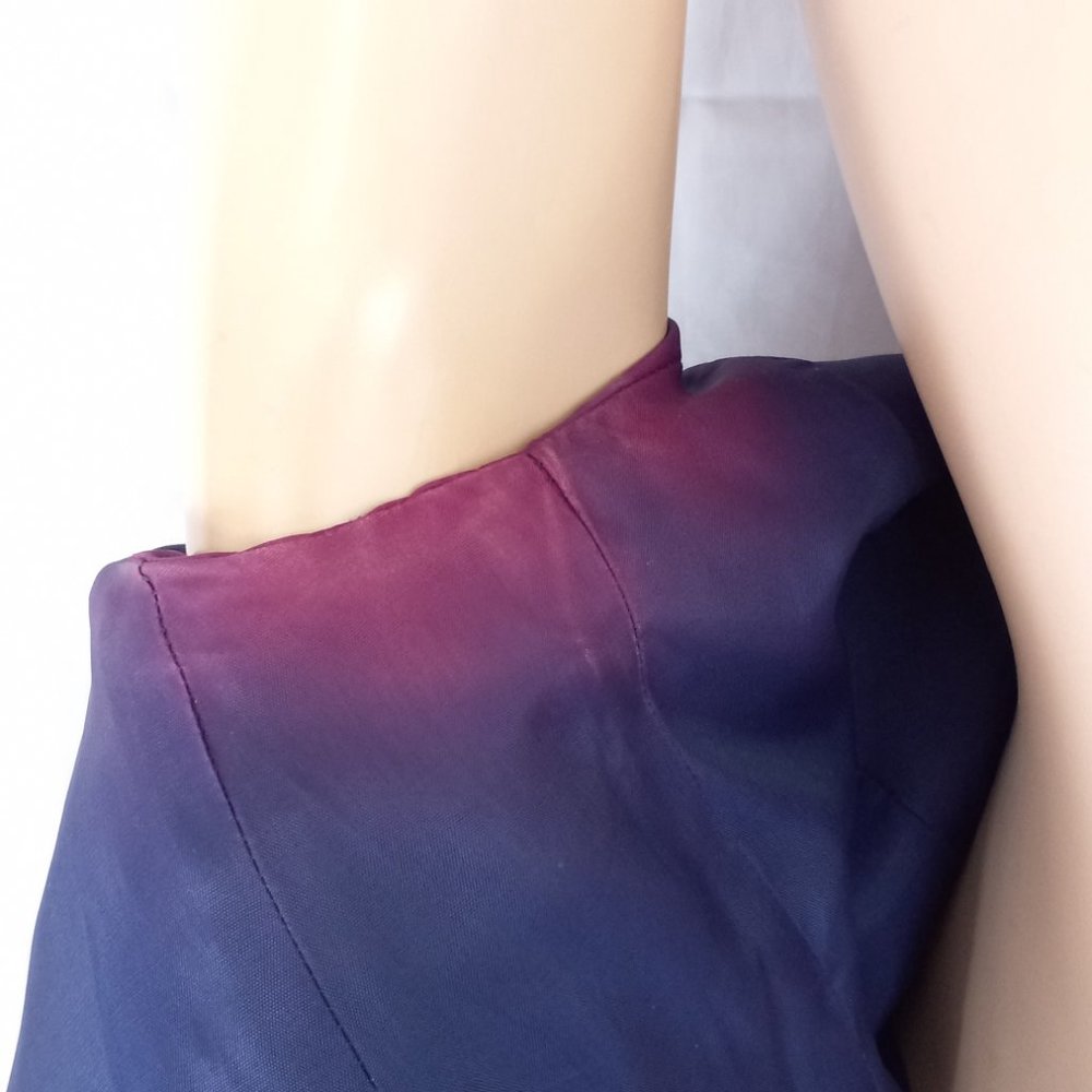 TAHARI Purple Button Down Career Jacket Blazer Sz 6 - Picture 7 of 9